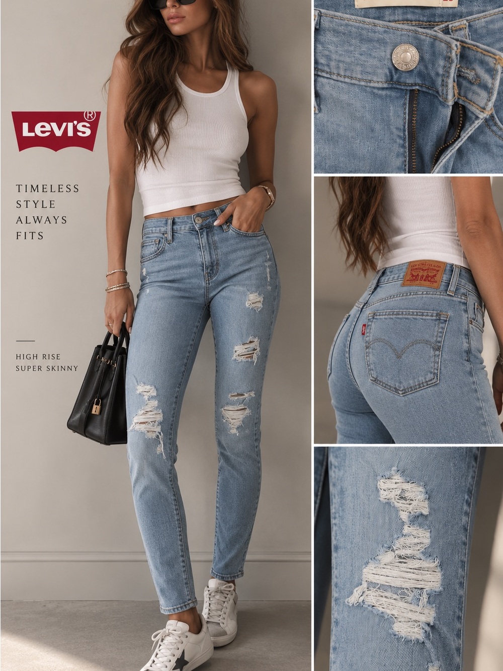 Levi’s 720 Super Skinny Jeans – Size 25